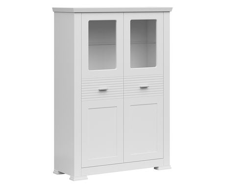 Vitrin mdf fehér árja 104,1x39,3x150,3 cm