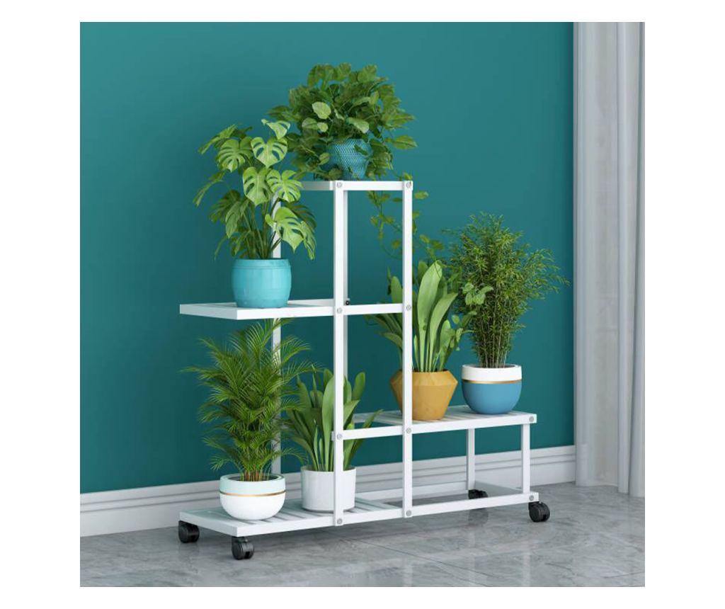 Mavero Fehér Multifunkciós Fém Polcrendszer 63x22,5x61,5 cm - 3