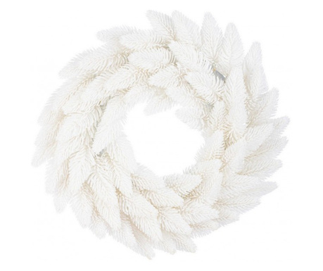 Coronita Craciun brad artificial alb Fancy 30 cm