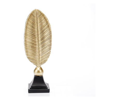 Statueta din rasina, feather gold, auriu, 27 cm