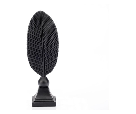 Statueta din rasina, feather black, negru, 27 cm