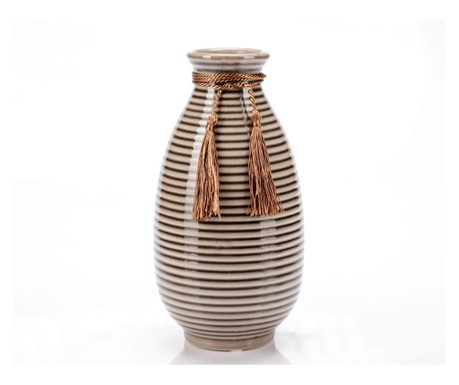 Vaza din ceramica, crem, 24 cm