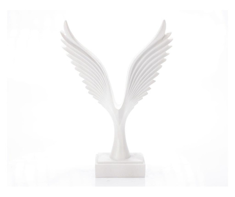 Statueta din rasina, bird white, alb, 26 cm