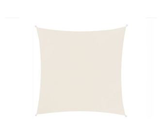 Copertina parasolar, patrata, inele metalice, bej, 3.6x3.6 m, Malatec