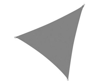Copertina parasolar, triunghiulara, inele metalice, grafit, 3x3x3 m, Springos