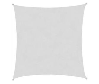 Copertina parasolar, patrata, inele metalice, gri, 3.6x3.6 m, Malatec