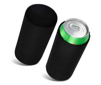 Комплект от 2 термо капачки за кутии от 500 ml, Kwmobile, черни, неопрен, 55734.03