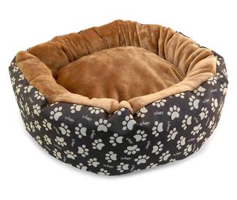 Puha ágynemű kutya/macska párnával krémbarna színben vízálló csúszásmentes talppal 50 cm