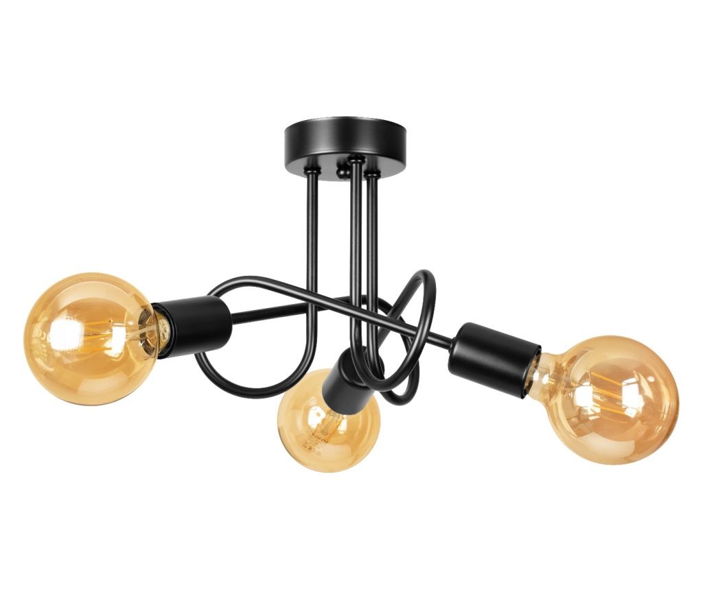 ALEXA Ceiling Light, Black, 3xE27