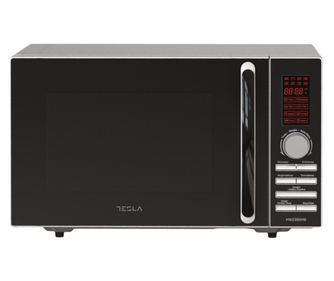 Cuptor cu microunde Tesla MW2390MB, 23 litri, 800W, Grill, Dezghețare, Control digital, 5 trepte de putere, Argintiu/Negru