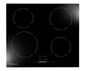 Керамичен плот за вграждане Tesla HI6400TB , 7000 W, 4 зони, Touch Screen, Функция Boost, 9 степени на мощност, Защита от деца,