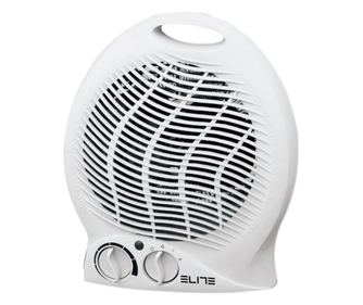 Вентилаторна печка ELITE AH215, 1000/2000W, 2 степени, Вентилация, Бяла