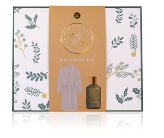 Set gel de dus 150ml Wellness set WINTER SPA cu prosop halat de baie