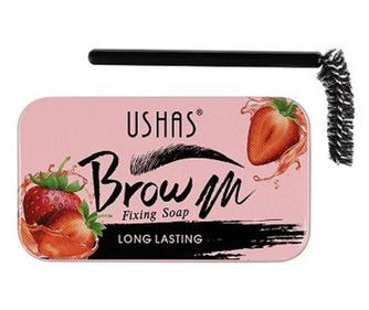 Milo za oblikovanje obrvi, Ushas, Brow Fixing Soap, Vključuje čopič, Jagoda
