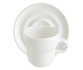 BONNA KAFF Ceasca cu farfurioara pentru espresso, din portelan, 75ml (KAF01ESP-F + KAF01ESP-T)