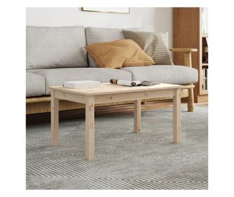 Stolić za kavu, 80x50x40 cm, masivno borovo drvo