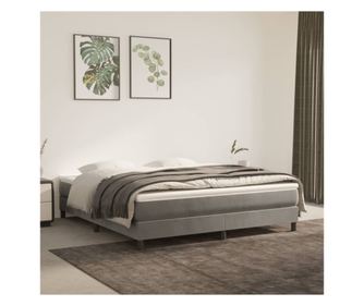 Vilgos szrke, rugs gymatrac, 180x200x20 cm, brsony