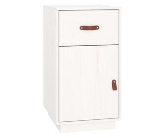 Ormarić za radni stol bijeli 40 x 50 x 75 cm masivna borovina