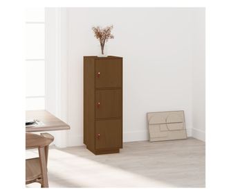 Visok omar, medena rjava, 34x40x108,5 cm, masivno borovo leso