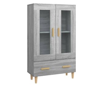 Dulap înalt, gri sonoma, 70x31x115 cm, lemn compozit