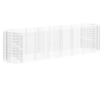 horganyzott vas gabion magaságyás 400x100x100 cm