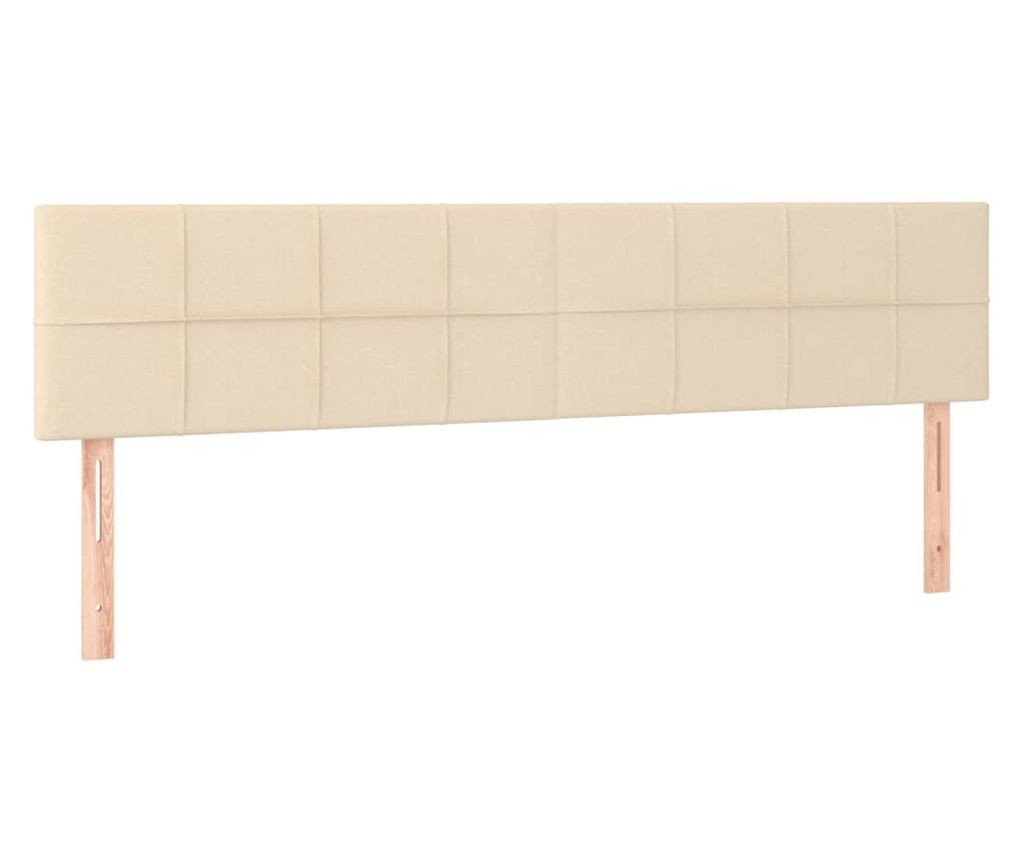 Uzglavlja 2 kom krem 90x5x78/88 cm od tkanine 