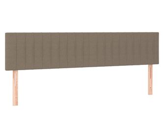 Posteljno vzglavje 2 kosa taupe 90x5x78/88 cm blago
