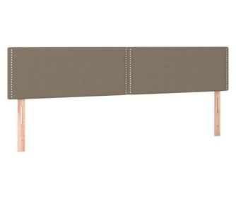 Posteljno vzglavje 2 kosa taupe 100x5x78/88 cm blago
