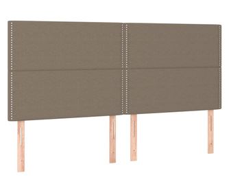Posteljno vzglavje 4 kosi taupe 80x5x78/88 cm blago