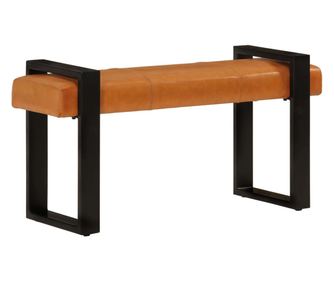 Klop črna in rjava 110 cm pravo kozje usnje
