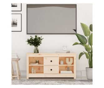 TV komoda, 103x36,5x52 cm, masivno drvo bora