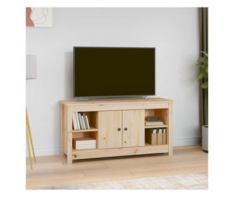 TV komoda, 103x36,5x52 cm, masivno drvo bora