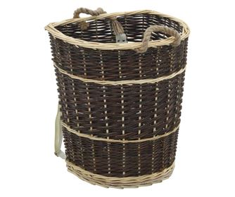 Nahrbtnik za prenašanje drv s trakovi 44,5x37x50 cm naravna vrba
