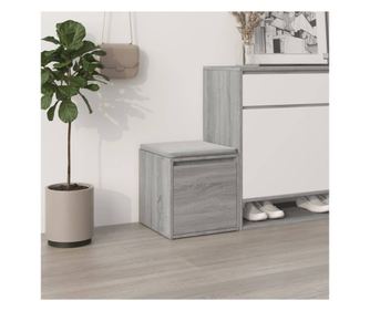 Predalnik za shranjevanje, Sonoma siva, 40,5x40x40 cm, Konstrukcijski les