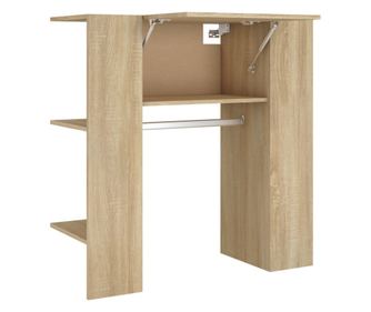Шкаф за антре, дъб сонома, 97,5x37x99 см, инженерно дърво