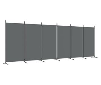 Paravan 6-delni antraciten 520x180 cm blago
