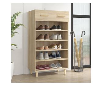 Pantofář, sonoma dub, 60x35x105 cm, kompozitní dřevo