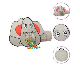 Dětský stan slon, šedý, 174x86x101 cm