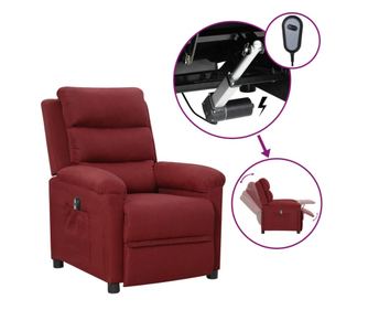 Naslanjač na razteg, vinska rdeča, blago