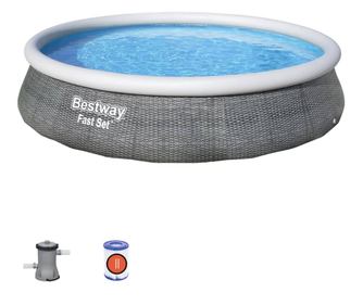 Napihljiv bazen Fast Set s črpalko 396x84 cm