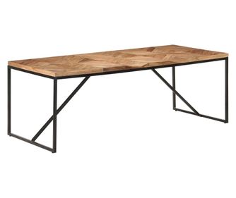 Masă de bucătărie, 200x90x76 cm, lemn masiv acacia & mango