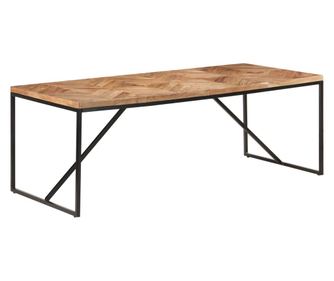 Τραπέζι Κουζίνας, 200x90x76 εκ., Μασίφ Ξύλο Ακακίας & Μάνγκο