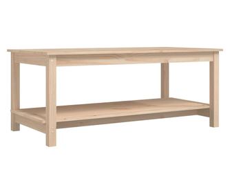 tömör fenyőfa dohányzóasztal 110 x 55 x 45 cm