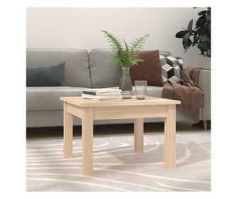 Măsuță de cafea, 45x45x30 cm, lemn masiv de pin