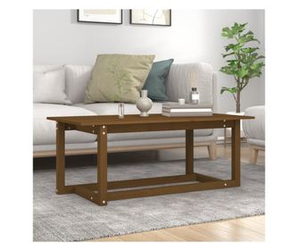 Măsuță de cafea, maro miere, 110x55x45 cm, lemn masiv de pin