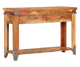 Masă consolă, 110x34x74 cm, lemn masiv de acacia