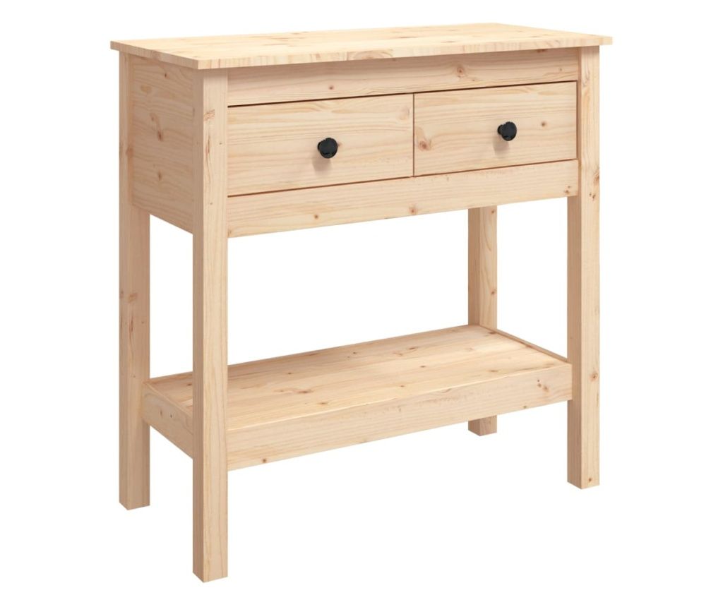 Konzolni stol 75 x 35 x 75 cm od masivne borovine 