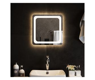 LED огледало за баня, 40x40 см