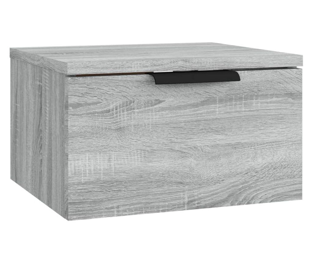 Zidni noćni ormarić sivog hrasta 34 x 30 x 20 cm 