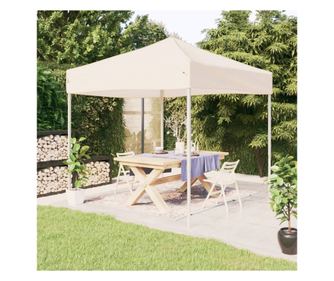 Összecsukható parti sátor, krémszínű, 3x3 m
